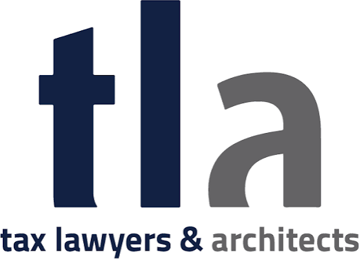 TLA logo, tax lawyers & architects